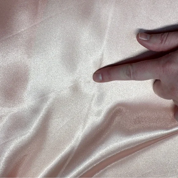 Victoria's Secret Gold Label Pink Satin Jacquard Short Robe and Cami Set Large - Picture 14 of 16